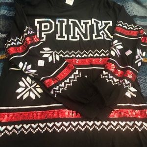 Victoria's Secret holiday long sleeve tee